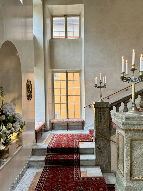 Trapphuset i van der Nootska Palatset.